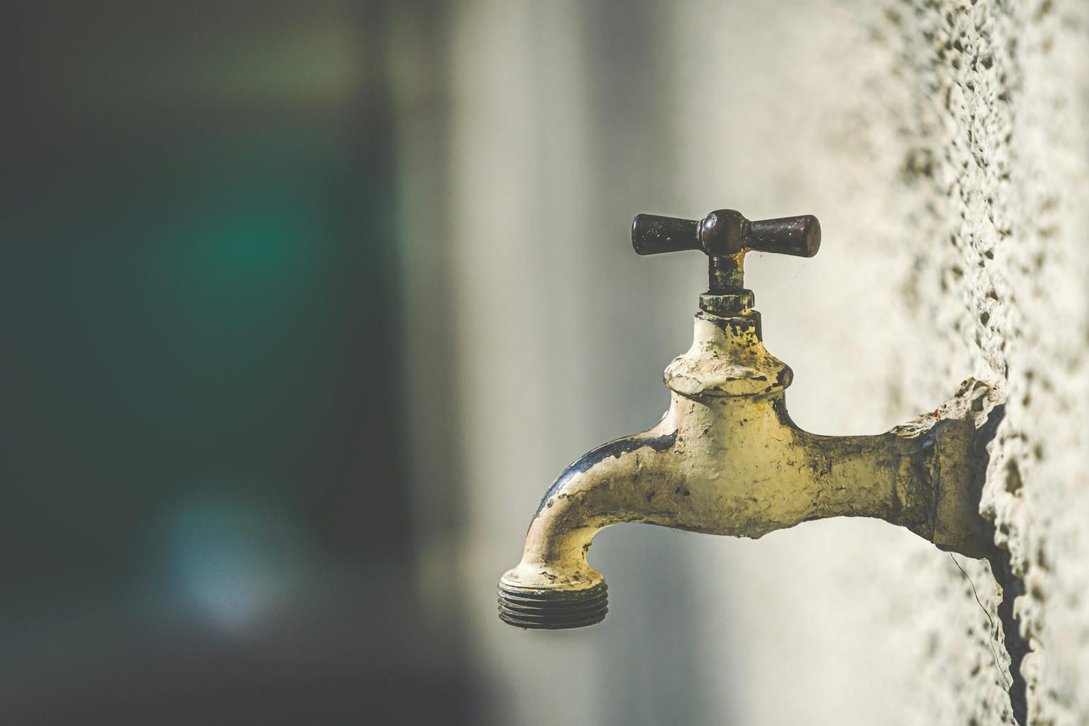 Weathered outdoor tap