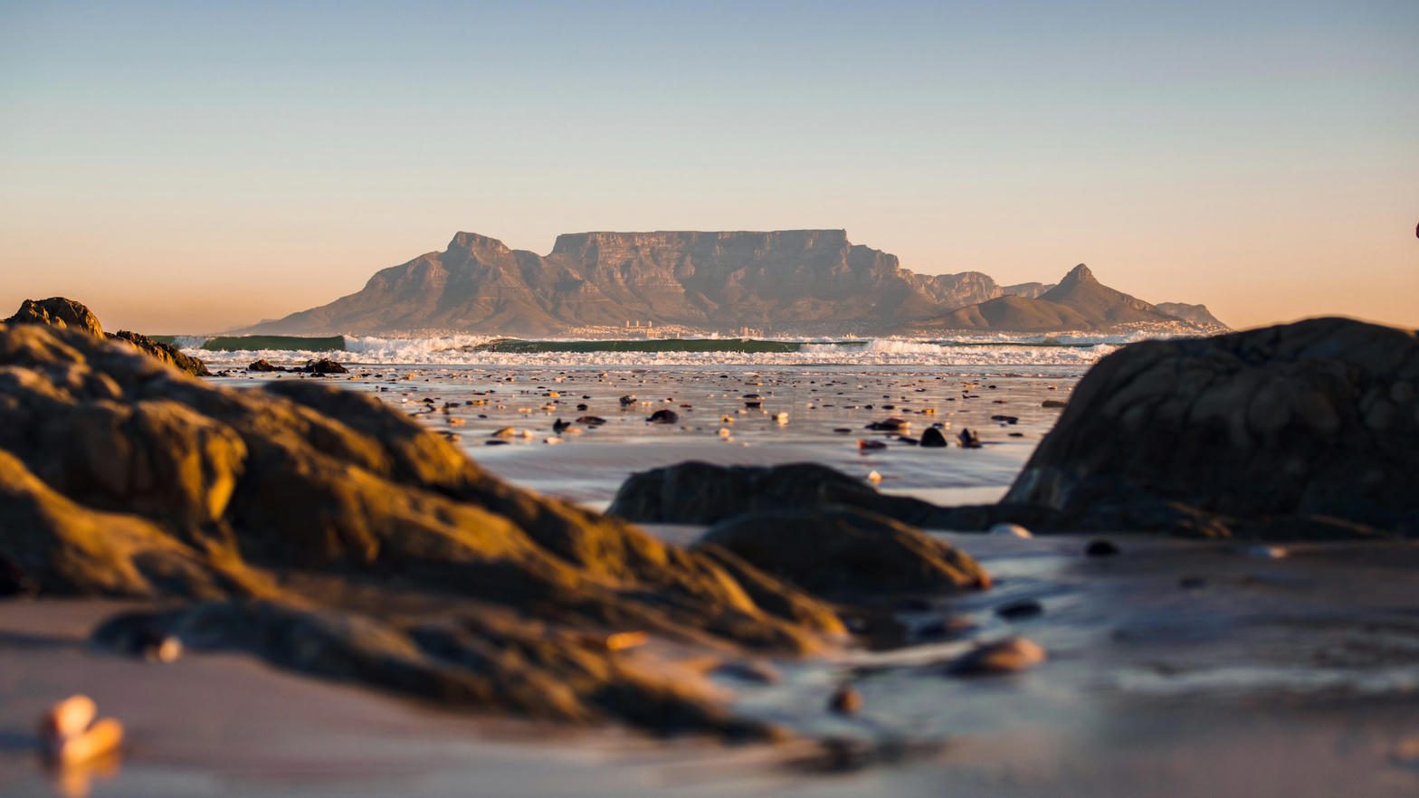 Table Mountain from the Atlantic shore